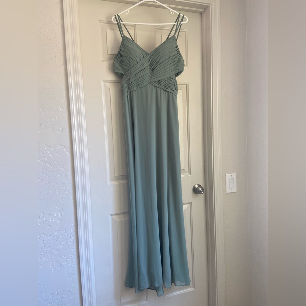 Morilee Wrapped Cutout Chiffon Bridesmaid Dress